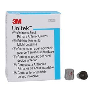 3M™ Unitek™ Stainless Steel Crowns Size 4UL Prim Ant Upr Lft Ltrl Refill 5/Bx