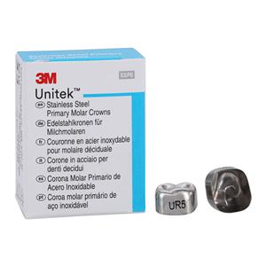 3M™ Unitek™ Stainless Steel Crowns Size 5 2nd Prim URM Replacement Crowns 5/Bx