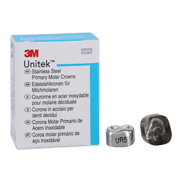 3M™ Unitek™ Stainless Steel Crowns Size 5 2nd Prim URM Replacement Crowns 5/Bx