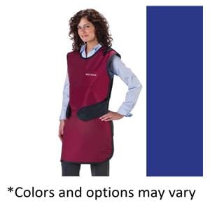 Easy Wrap X-Ray Apron Royal Blue Adult 25x40" LdFr/.5mm W/ Clr/Brst Pkt Ea