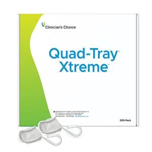 Quad-Tray Xtreme Bite Trays Full Quadrant Dual Arch 250/Bx