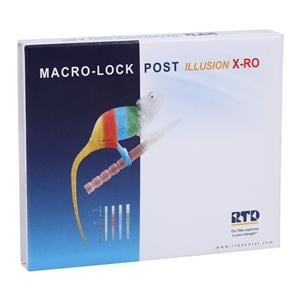 Macro-Lock Oval Fiber Resin Posts Refill Size 1 2.17 mm Yellow 5/Pk