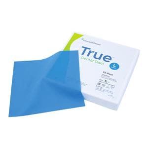 True Dental Dam Latex Rubber Dam 5 in x 5 in Hvy Ga Bl Unflvrd Unscntd 52/Bx