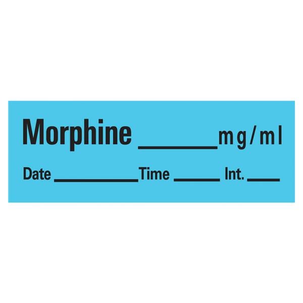 Anesthesia Tape DTI Morphine mg/ml Blue 1/2x500" 333/Rl