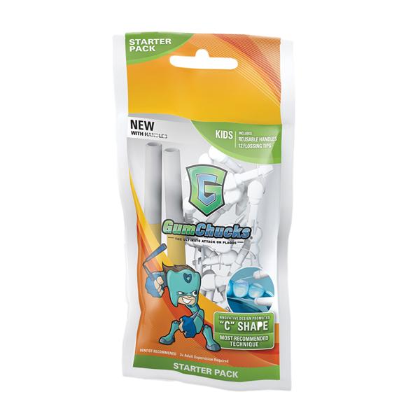 GumChucks Flosser Disposable 7 in Kids Starter Pack Ea