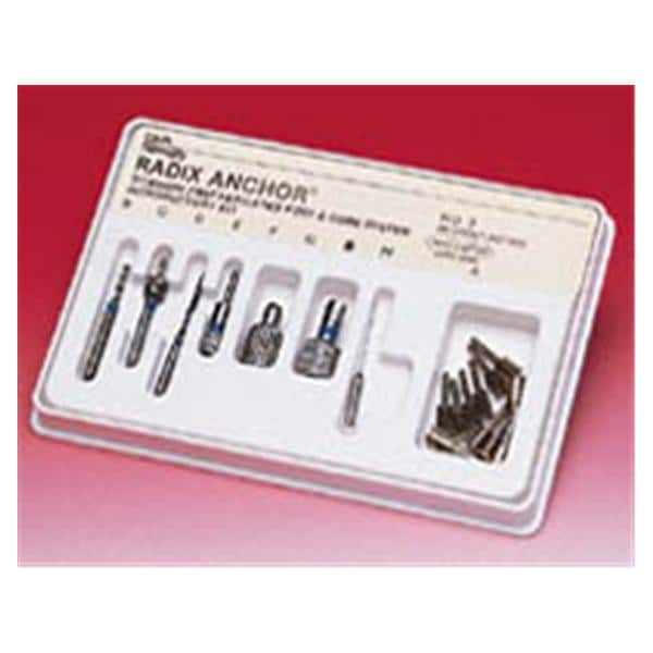 Radix Anchor Posts Titanium Introductory Kit Size 1 Parallel Sided Ea
