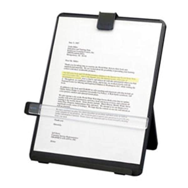 Fellowes Nonmagnetic Desktop Copyholder Black 1/PK