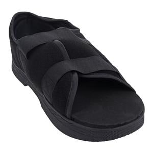 Softie Post-Op Shoe Poly-Cotton Blend/Tricot Foam Black Small Men 6-8