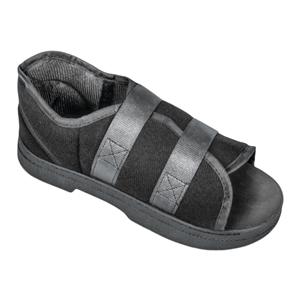 Softie Post-Op Shoe Poly-Cotton Blend/Tricot Foam Black Small Women 4-6