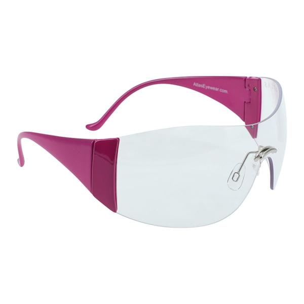 Roma Safety Eyewear Clear Lens / Bright Pink Frame Ea