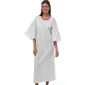 Patient Gown Adult Large Garnet Fossil Ea