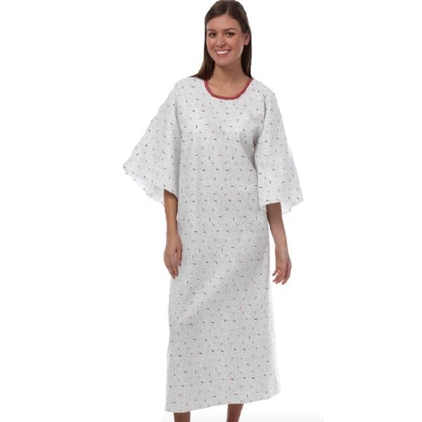 Patient Gown Adult Large Garnet Fossil Ea