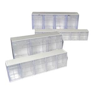 Tilt Bin Kit White/Clear Ea