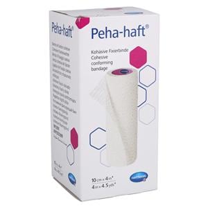 Peha-Haft Gauze Bandage Cotton 4"x4.5yd White Ea