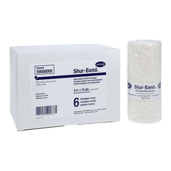 Shur-Band Stretch Bandage Elastic 6"x10yd Non-Sterile 6/Bx