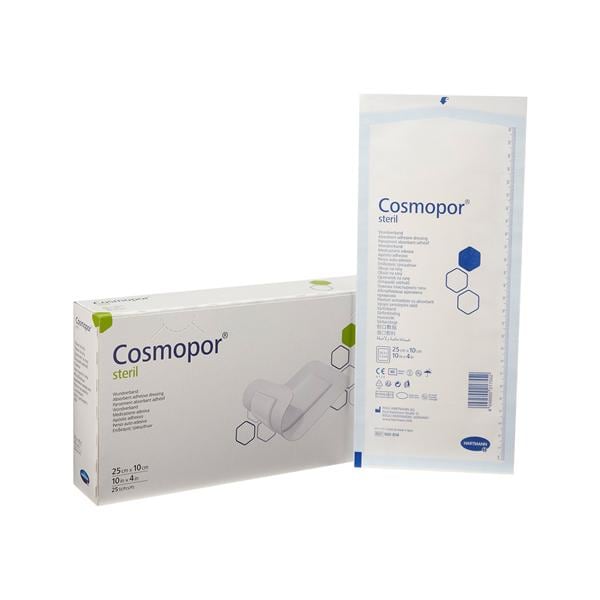 Cosmopor Cotton Contact Layer Dressing 4x10" Sterile PA Adhs NAdhr LF