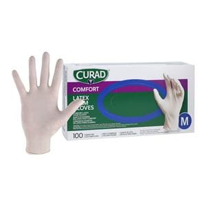 Accucare Latex Exam Gloves Medium Beige Non-Sterile