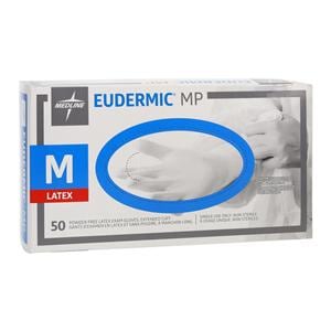 Eudermic MP Latex Exam Gloves Medium Blue Non-Sterile