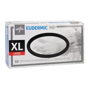 Eudermic MP Latex Exam Gloves X-Large Blue Non-Sterile