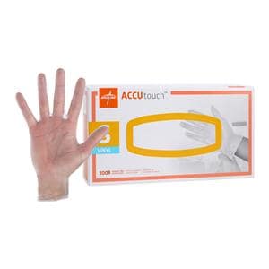 AccuTouch Vinyl Exam Gloves Small Clear Non-Sterile