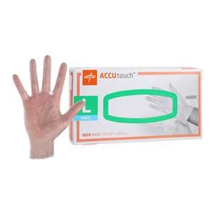AccuTouch Vinyl Exam Gloves Large Clear Non-Sterile