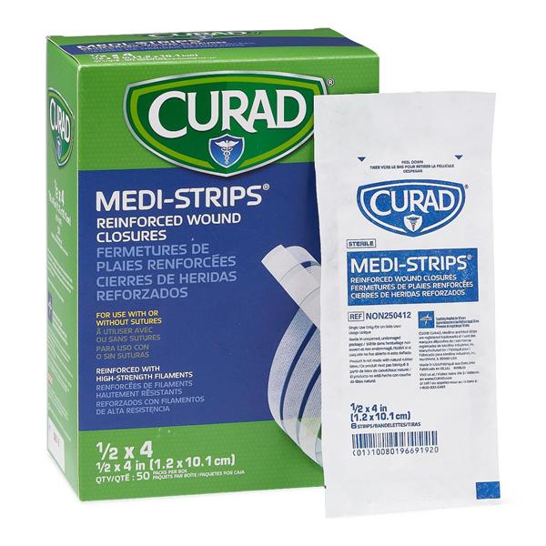 Medi-Strip Strip Bandage Fabric .5x4" White Sterile 50x6/Bx