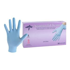 Accutouch Chemo Nitrile Exam Gloves Small Blue Non-Sterile