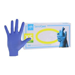 SensiCare Nitrile Exam Gloves X-Small Blue Non-Sterile