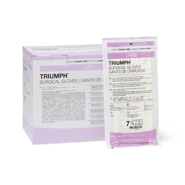Triumph Surgical Gloves 7.5 White