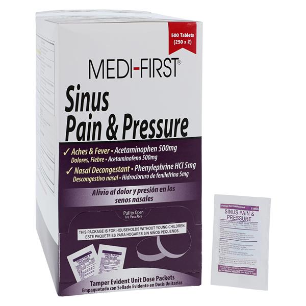 Medi-First Sinus Pressure Oral Tablets 500/5mg 250x2/Bx