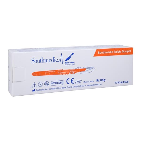 Disposable Safety Surgical Scalpel #11 Stainless Steel/Polymer Coating Sterile