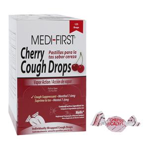 Medi-First Cough Drops Cherry 125/Bx