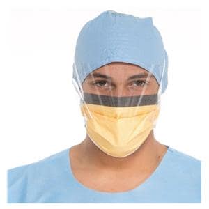 FluidShield Surgical Combination Mask / Shield ASTM Level 3 Anti-Fog Orng 25/Bx, 4 BX/CA