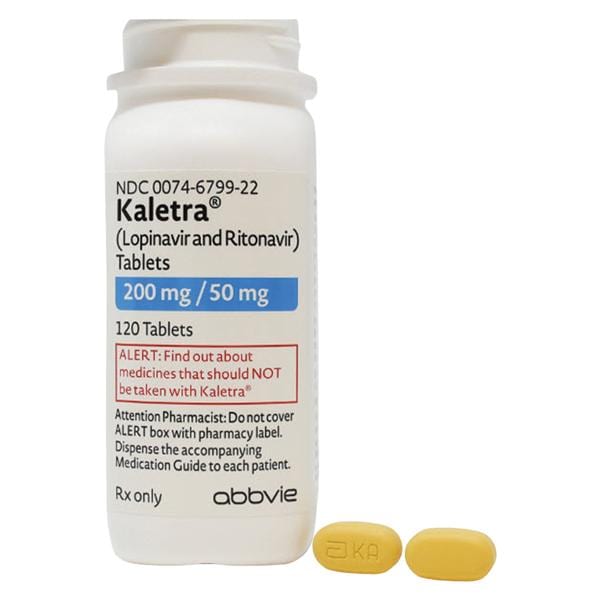 Kaletra Tablets 200mg/50mg Bottle 120/Bottle Each