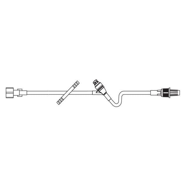 IV Extension Set 44" Male Luer Lock Adapter/Retractable Collar Spk 48/Ca