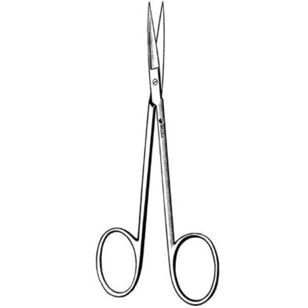 Iris Scissors Straight 3-1/2" Stainless Steel Non-Sterile Reusable Ea