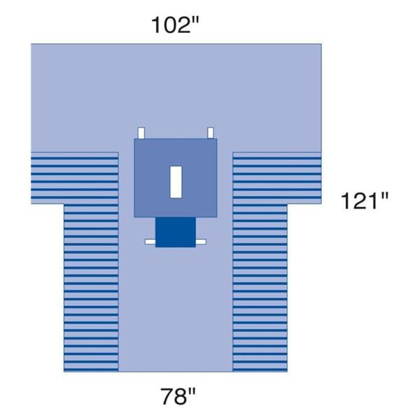 Eclipse Laparotomy Pack Drape/Mayo Stand Cover 24x53