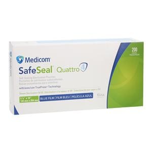 SafeSeal Quattro Sterilization Pouch Safe Seal 5.25 in x 10 in 200/Bx, 10 BX/CA