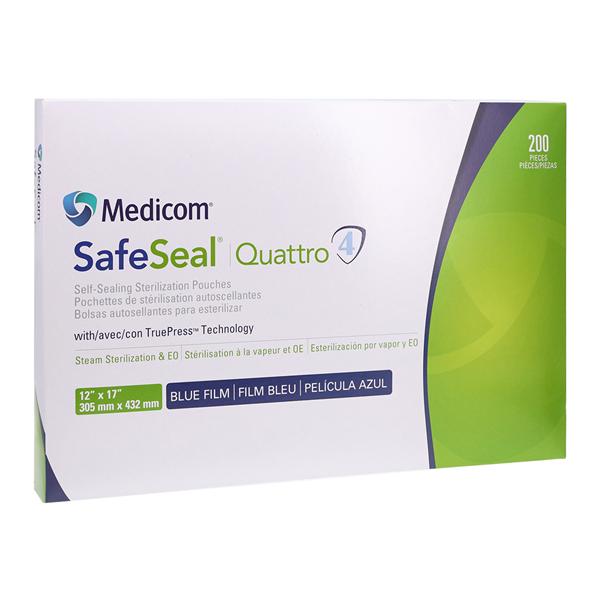 SafeSeal Quattro Sterilization Pouch 12 in x 17 in 200/Bx