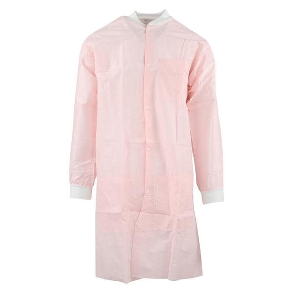 SafeWear High Performance Protective Lab Coat SMS Fbrc Medium Pretty Pink 12/Bg