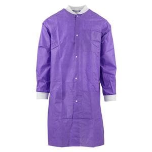 SafeWear High Performance Protective Lab Coat SMS Fbrc X-Large Plum Purple 12/Bg