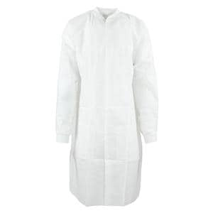 SafeWear High Performance Protective Lab Coat SMS Fabric Small White Frost 12/Bg