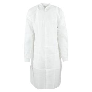 SafeWear High Performance Protective Lab Coat SMS Fbrc X-Large White Frost 12/Bg