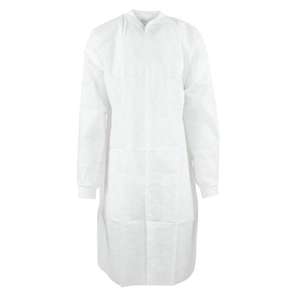 SafeWear High Performance Protective Lab Coat SMS Fbrc X-Large White Frost 12/Bg