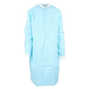 SafeWear High Performance Protective Lab Coat SMS Fabric Medium Soft Blue 12/Bg