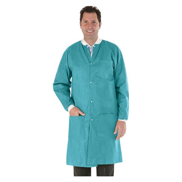 SafeWear High Performance Protective Lab Coat SMS Fabric X-Large Soft Blue 12/Bg