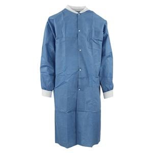 SafeWear High Performance Protective Lab Coat SMS 3X Large Deep Blue 12/Bg, 5 BG/CA