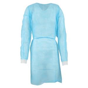 SafeWear Isolation Gown X-Large Blue 12/Bg