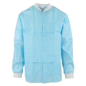 SafeWear Hipster Protective Lab Jacket SMS PP Fbrc Small Soft Blue 12/Bg