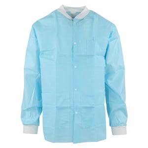 SafeWear Hipster Protective Lab Jacket SMS PP Fbrc Large Soft Blue 12/Bg